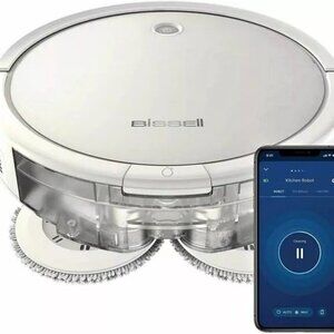 Bissell SpinWave Hard Floor Expert Pet Robot, 2-in-1 Robot Vacuum- USED LIKE NEW